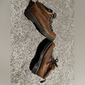 Vintage Dr Martens Work Boots Brown
Leather Combat Platform England Mens size 11